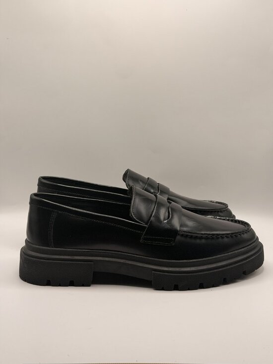 Steve Madden Men\'s Zeb Black Leather Penny Loafer Sz 7 main image 6